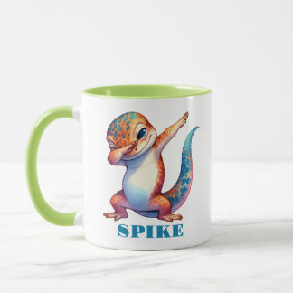 Caneca Lizard Cuja Boca Laranja Azul Mata Verde