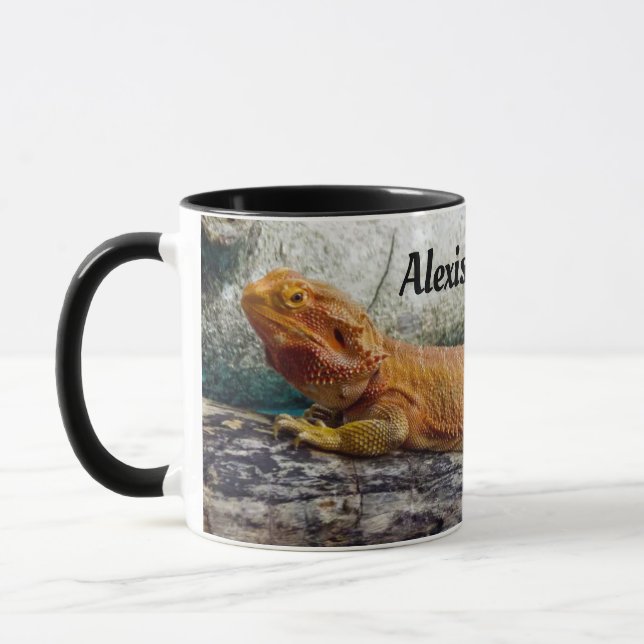 Caneca Lizard de Dragão Carborado Personalizado para Adul (Esquerda)