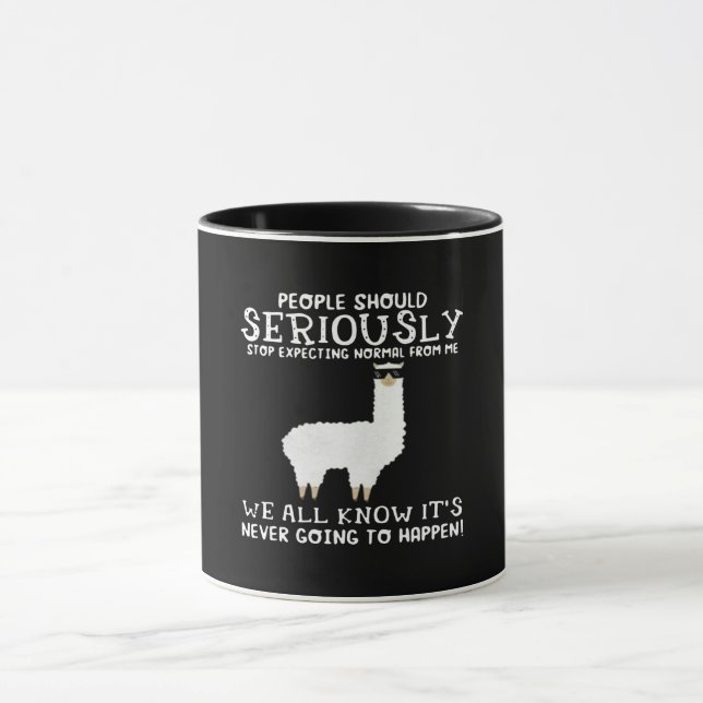 Caneca Llama Gift | As Pessoas devem ser seriamente (Centro)