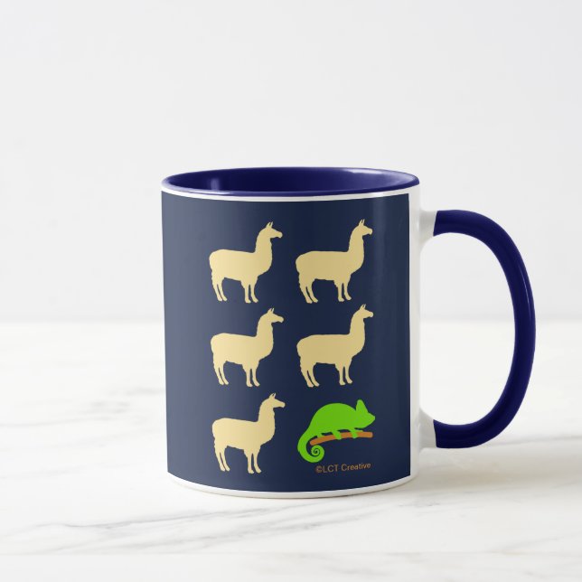 Caneca Llama Llama Llama Llama Llama Chameleon (Direita)
