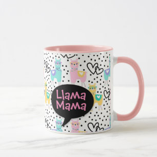 Caneca Llama Mama, Mug, Dia de as mães, Presente