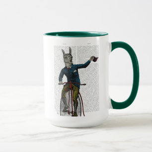 Caneca Llama sobre bicicleta