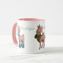 Caneca Llamas Rosa Personalizadas