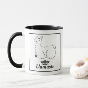 Caneca Llamaste White Llama & Lotus