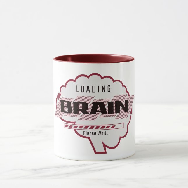 Caneca Loading Brain – Please Wait Funny (Centro)