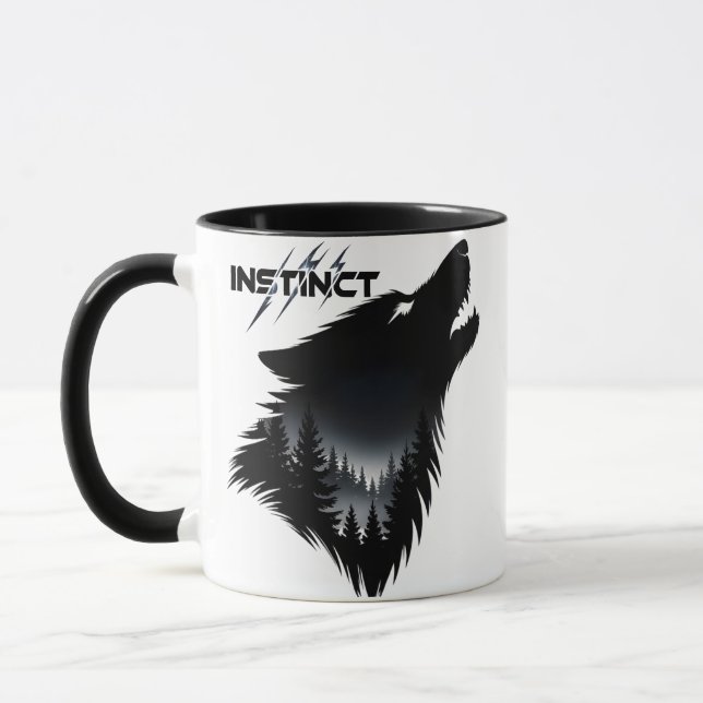 Caneca lobo alfa Gráfico (Esquerda)