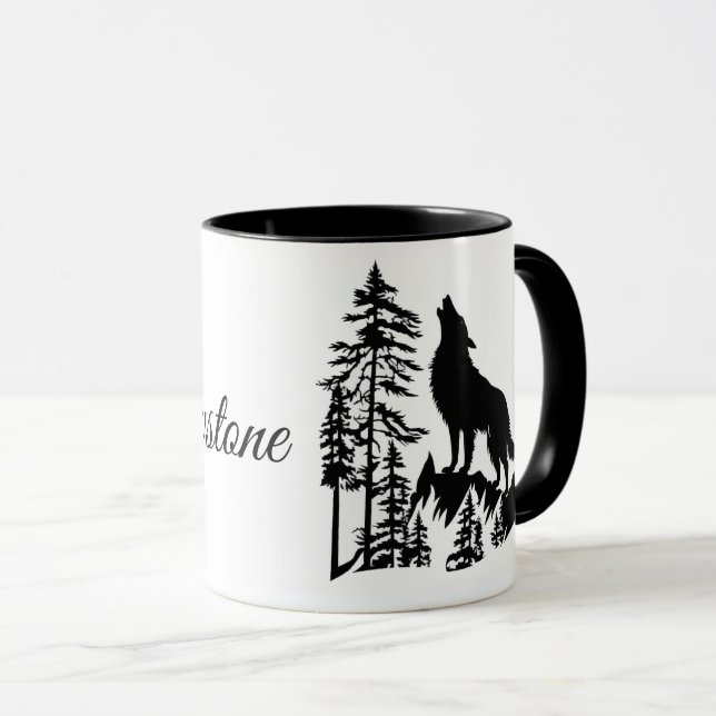 Caneca Lobo Café Mug-Yellowstone (Frente Esquerda)