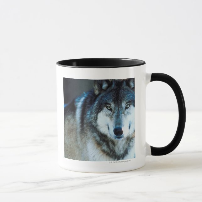 Caneca Lobo de madeira (Direita)