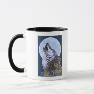Caneca Lobo de MaineHowling