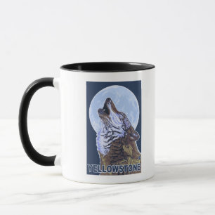 Caneca Lobo de YellowstoneHowling