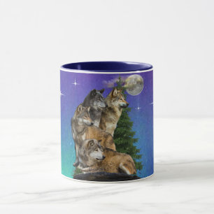 Caneca Lobo e Lua