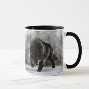Caneca Lobo negro zangado