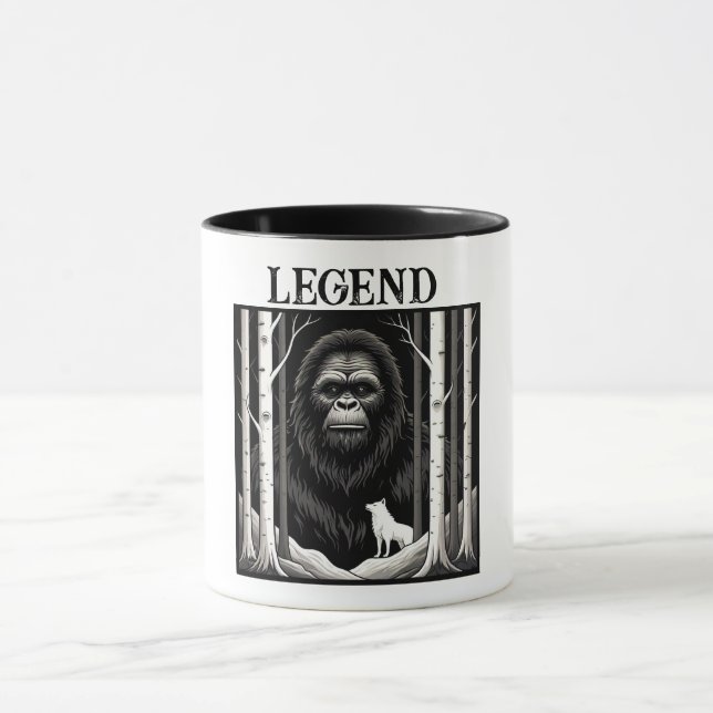 Caneca Lobo-Pé-Grande e Branco na Floresta Birmanesa (Centro)