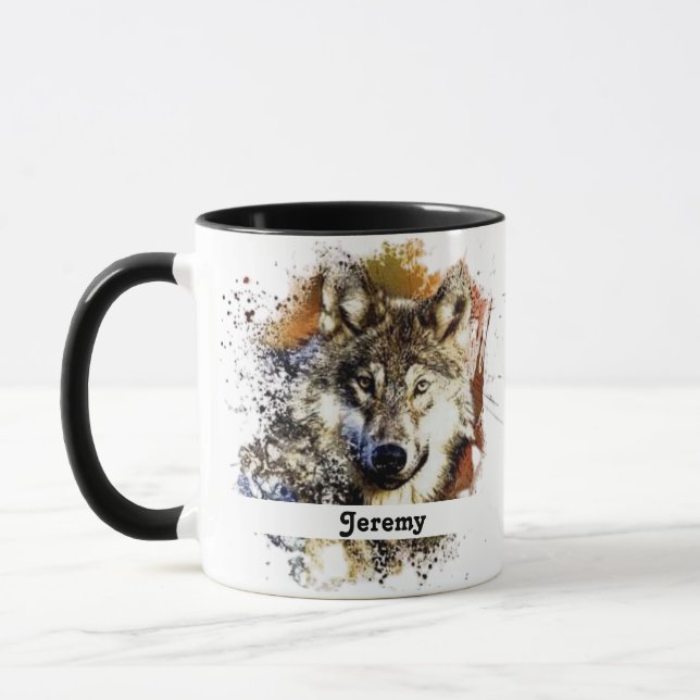 Caneca Lobo Personalizado (Esquerda)