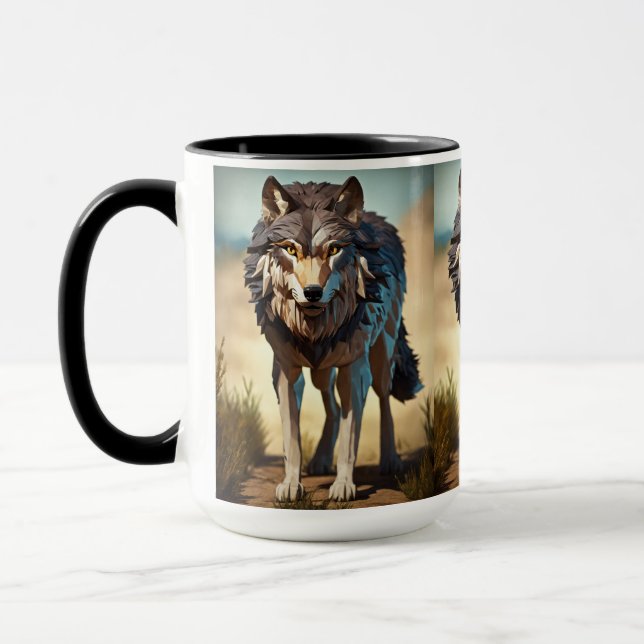 Caneca lobo selvagem Coffee Mug (Esquerda)