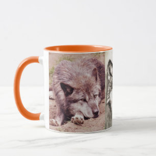 Caneca Lobos Lobo Animais Selvagens Natureza Floresta