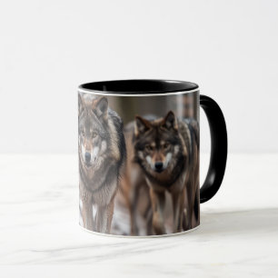 Caneca Lobos Yellowstone Coffee Mug Dois Tons