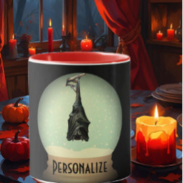 Caneca Lóbulo preto da neve do morcego