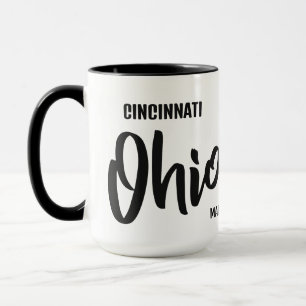 Caneca Localização e Nome Personalizados Ohio