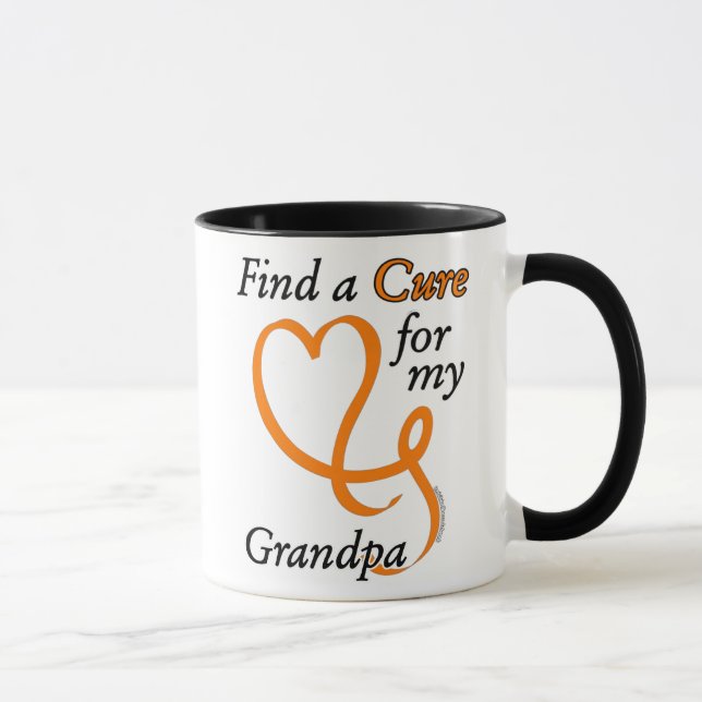 Caneca Localizar um Cure/Heart/Grandpa...RSD/CRPS (Direita)