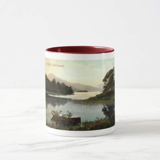 Caneca Loch Lomond, Escócia, estreito de Luss, 1915, Vint (Centro)