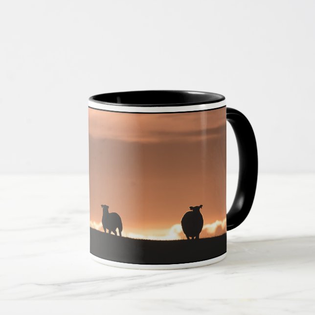 Caneca Lofoten Islands Sheep Nature Photo (Frente Esquerda)