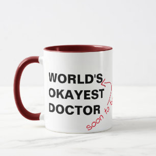 Caneca logo para ser engraçado médico do doutor o mais