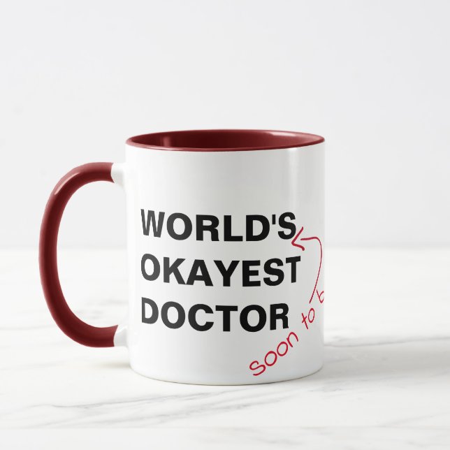 Caneca logo para ser engraçado médico do doutor o mais (Esquerda)