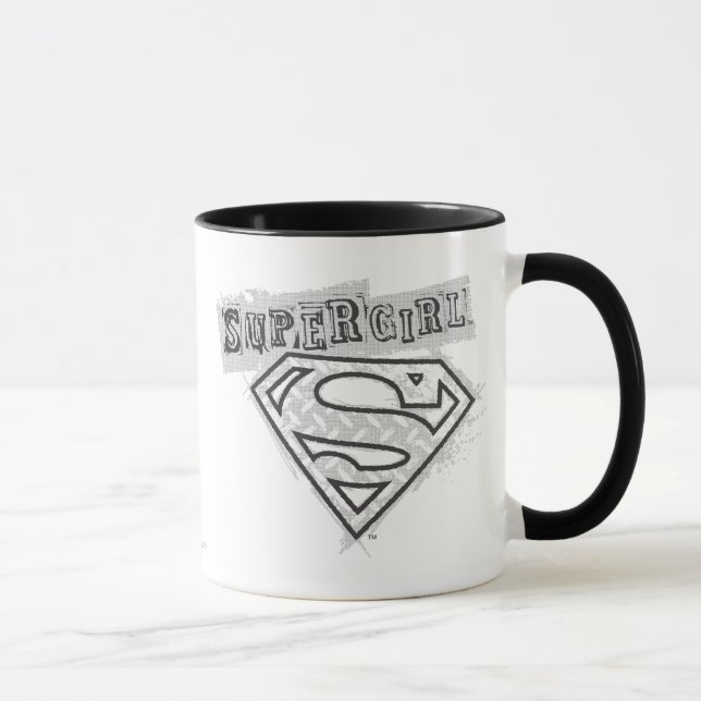 Caneca Logotipo 1 de Supergirl (Direita)