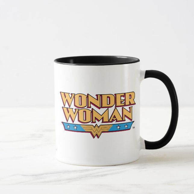 Caneca Logotipo 2 da Mulher Maravilha (Direita)