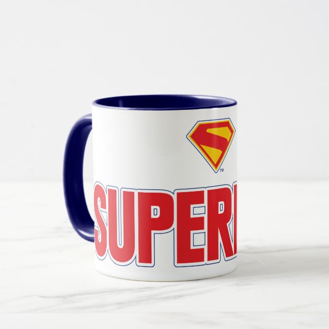 Caneca Logotipo clássico do Super-Homem (Frente Esquerda)