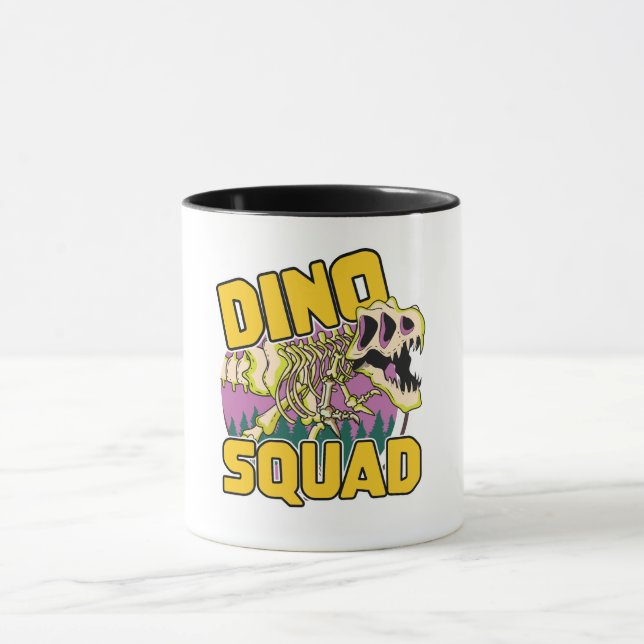 Caneca logotipo da Dino Squad (Centro)