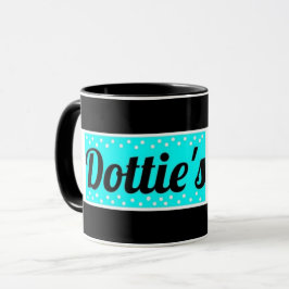 Caneca Logotipo da loja Dottie Coffee Mug (Preto/Azul/Bra