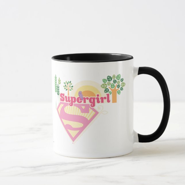 Caneca Logotipo da Supergirl Nature (Direita)