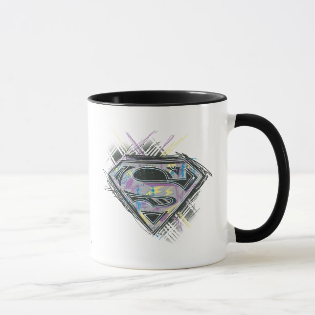 Caneca Logotipo da Supergirl Scribbles (Direita)