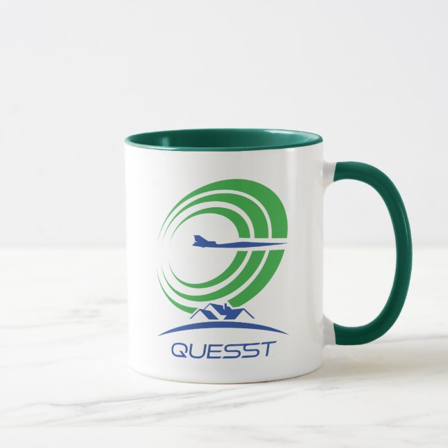 Caneca Logotipo de busca da NASA - Café verde supersônico (Direita)