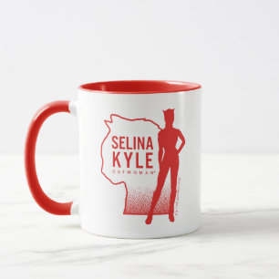 Caneca Logotipo de Contorno de Selina Kyle CatWomen