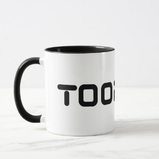 Caneca Logotipo de fonte digital Toonami