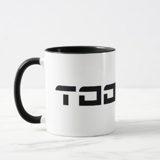 Caneca Logotipo de fonte futurística do Toonami