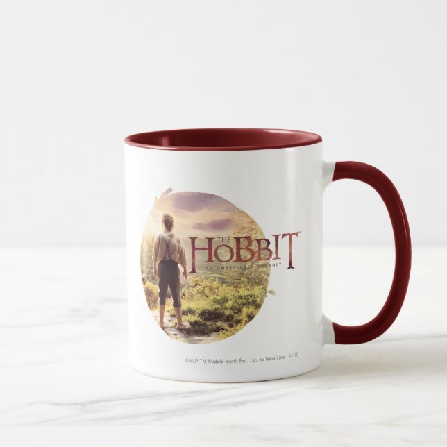 Caneca Logotipo de Hobbit com BILBO BAGGINS™ traseiro (Direita)
