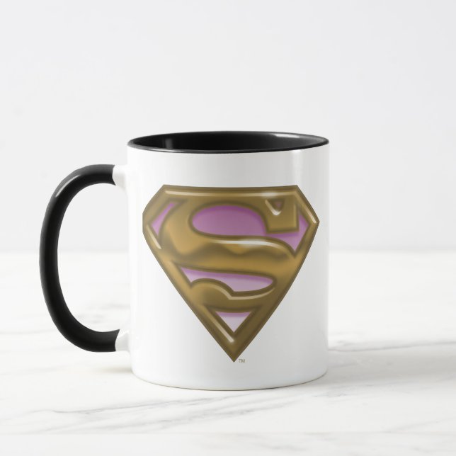 Caneca Logotipo de Ouro da Supergirl (Esquerda)