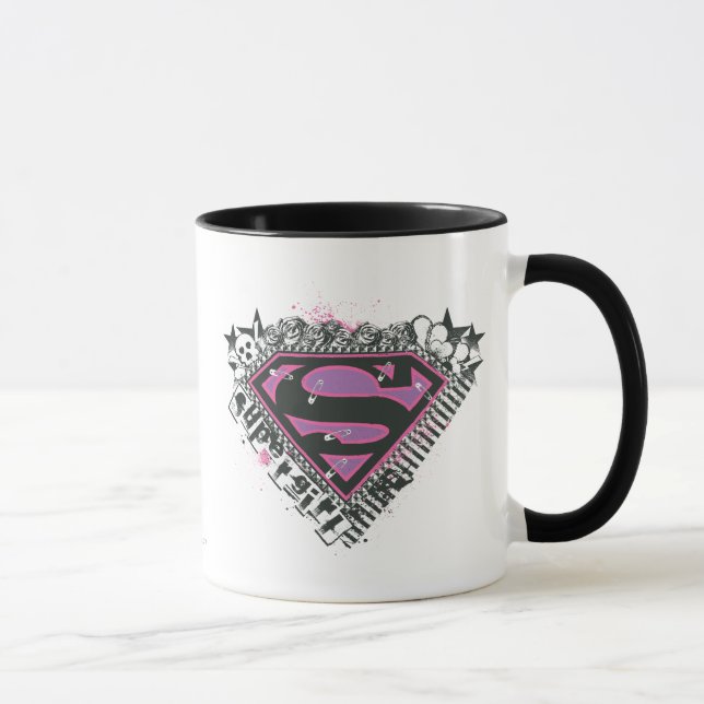 Caneca Logotipo de pinos da Supergirl (Direita)