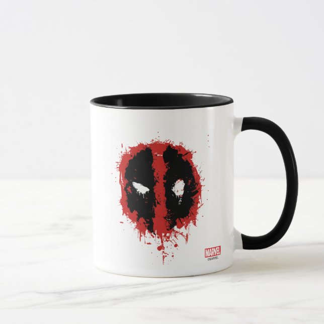 Caneca Logotipo de plataforma de impressão Deadpool (Direita)