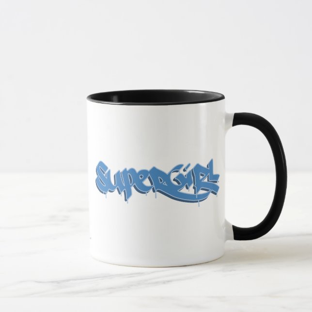 Caneca Logotipo do azul de Supergirl (Direita)