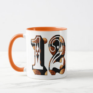 Caneca Logotipo do basquete 12,