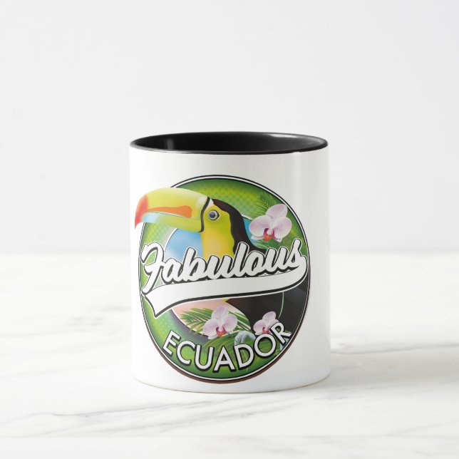 Caneca Logotipo do Explore fabuloso Equador (Centro)