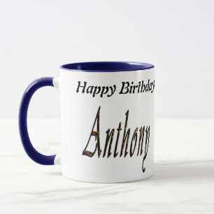 Caneca Logotipo do nome Anthony