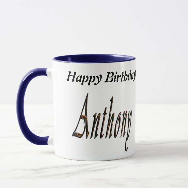 Caneca Logotipo do nome Anthony (Esquerda)