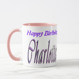 Caneca Logotipo do nome das Charlotte Girls