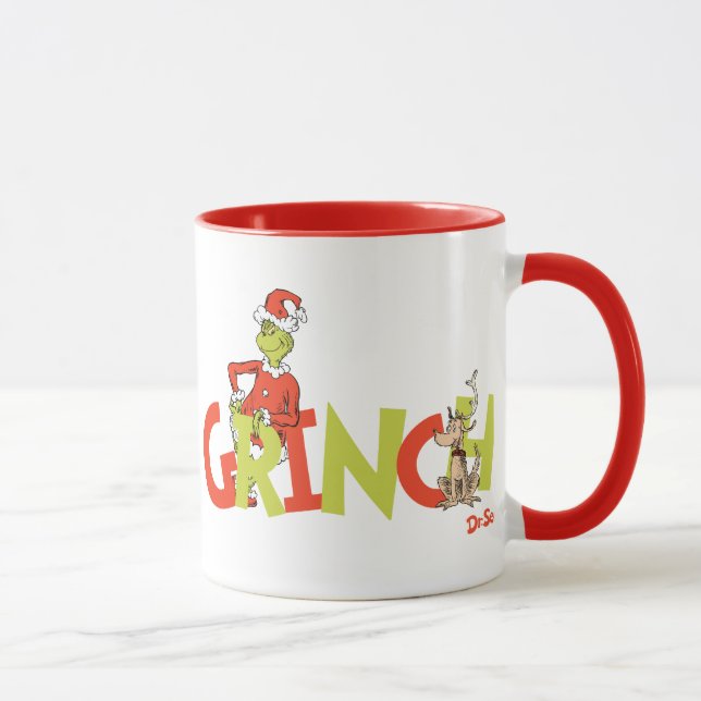 Caneca Logotipo do Personagem Grinch! Gráfico (Direita)